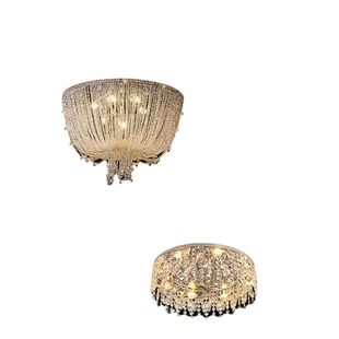 Zhongshan lamps Crystal tassel ceiling lamp French light luxury bedroom lamp personalized creative study post-modern designer