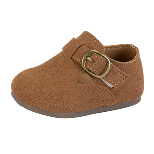 Children's Boken shoes British style girls' leather shoes Spring and Autumn new boys' infant soft sole shoes baby girls' peas shoes