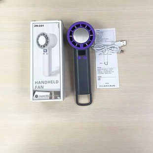Cross-border neck fan usb rechargeable large wind outdoor portable bladeless lazy outdoor portable small fan