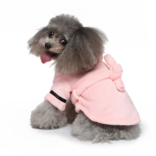 Cross-Border Hot Selling Bathing and Warm French Bucket Pajamas for Kittens and Puppies in Autumn and Winter to Protect the Belly and Pure Cotton Pet Clothes