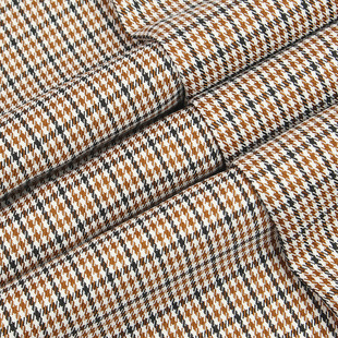 in stock 173g stretch small houndstooth plaid fabric women's shirt coat coat suit pants fabric