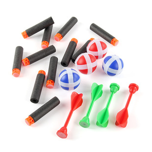 Cross-border Amazon children throwing shooting target plate Dart space sticky ball three-in-one sports leisure toys