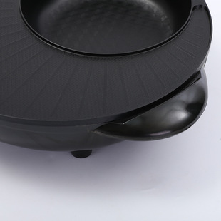 Household multi-functional rinse baking pot smokeless non-stick pan frying pan electric hot pot electric baking pan gift pot wholesale