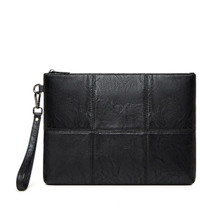 New Men's Hand Bag Tofu Puzzle Handbag Business Casual High Quality Hand-wrung Bag European and American Casual Envelope Bag