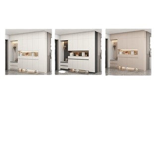 Shoe Cabinet Door Home Entrance Wall Large Capacity Doorway Entrance Hallway Simple Integrated Storage Hall Storage Cabinet
