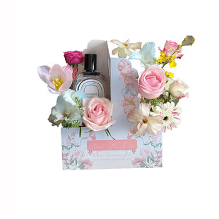 Flower Accompanying Shadow Double-sided Flower Painting Series Gift Box New Original Design 2025 Goddess Festival Flower Accompanying Gift Box