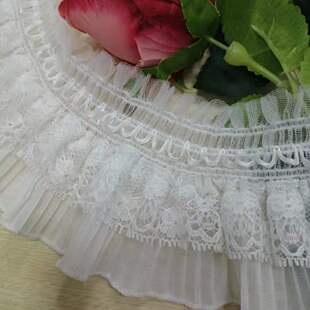 Chanel style elastic pleated lace loose tight pleated pleated lace in stock wholesale clothing toy accessories