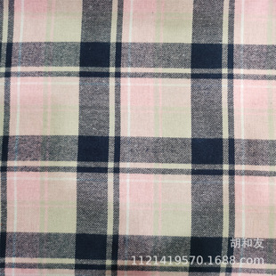 Factory Direct supply autumn and winter thickened brushed plaid high density polyester cotton sportswear shirt yarn-dyed fabric in stock