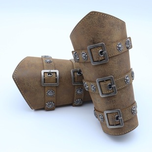 Cross-border Middle Ages Leather Wrist Wrist Band Steampunk Arm Guard COSPLAY Costume Stage Dress Props