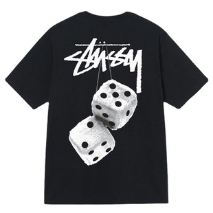 A generation of fashion brand short sleeve T-shirt dice black eight ice cream basic American lovers casual Joker summer