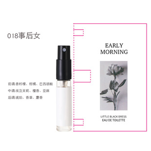 Genuine goods 3ml sample card perfume men and women long-lasting light fragrance Q version spray trial perfume gift night market wholesale