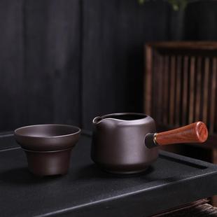 Tea drain tea water filter tea set bubble isolation purple sand bucket accessories high-grade ultra-fine drain ceramic base holder