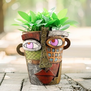 Ваза для цветов Amazon Face Vase, абстрактная ваза для лица, искусственные цветы, цветочная композиция, домашний декор, контейнер, украшения
