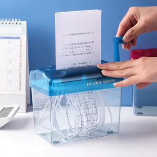 Cross-border A6 portable manual shredder office mini household manual small paper shredder tool hand crusher card machine