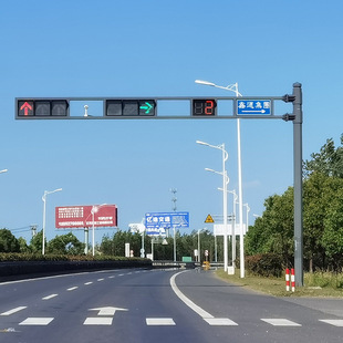 Manufacturers supply red and green traffic signal light L-type traffic signal light pole LED signal light pole traffic indicator pole