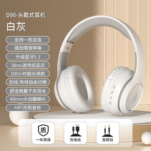 D96 TikTok Explosions Headset Bluetooth Headset Subwoofer Stereo Foldable Long Endurance Factory Outlet