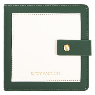 Buckle square blank book SEAL Book Sketch Book soft leather notebook thickened Painting Book sketch book square book