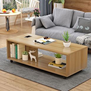 Coffee Table Side Table Movable Simple Tea Table Small Coffee Table White Modern Small Apartment Living Room Tea Table Tea Table Coffee Table