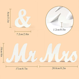 Внешняя торговля Свадьба Mr & Mrs деревянное украшение свадебный знак украшение стола свадебное фото английские буквы реквизит для стрельбы