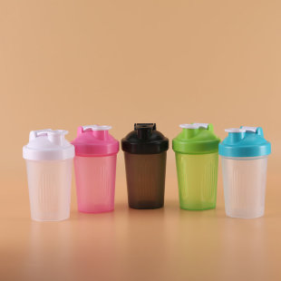 400ml Plastic Shake Cup Panda Shake Cup Fitness Portable Mixing Cup Substitute Milkshake Cup Protein Powder Water Cup