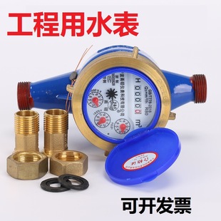 Water Meter DN15 Wet Water Meter Household 4-point Flange Cold Water Meter Rotary Horizontal Meter Ningbo Intelligent Water Meter