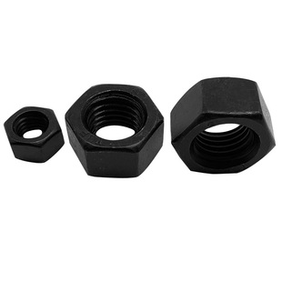 Grade 8.8 Hexagonal Nut Black Screw Cap High Strength External Hexagonal Nut Hardened Quenching M5M6M8M10M12M30