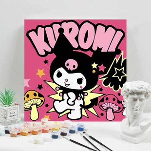 Factory direct Sanrio digital oil painting manual diy to send objects to send girlfriends to send friends oil painting wholesale