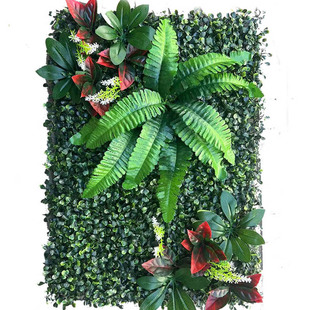 Simulation plant wall background wall plastic lawn green plant wall shop sign door head image Wall simulation flower wall decoration