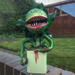 Man-eating Flower Resin Ornament Gardening Decorations Halloween Horror Resin Ornaments