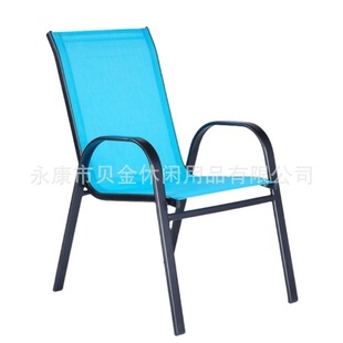 Outdoor Leisure stacking chair iron balcony home indoor milk tea shop waterproof outdoor courtyard table and chair combination