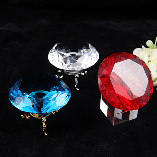 Foreign trade artificial crystal glass diamond big gem bedroom desktop decoration shooting props crystal diamond