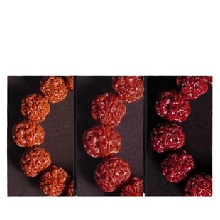 Small Rudraksha 108 Giant Meat Thick Tendon Double Dragon Pattern Rosary Short Pile Bursting Honeycomb Full Meat Plum Blossom Toy for Men