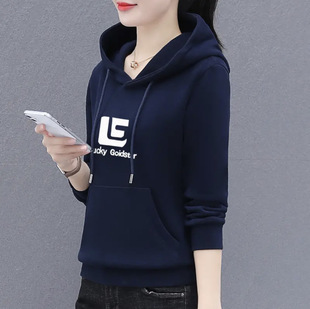 Shake the sound explosion fleece-lined sweater women 2024 autumn and winter new fashion plus size western style long sleeve padded women's top