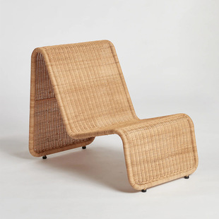 Outdoor rattan chair rock plate table courtyard outdoor balcony rattan bed & breakfast coffee shop garden three-piece leisure chair