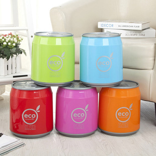 Mini Coke Can Trash Can Creative Fashion Household Lid Press Toilet Living Room Kitchen Desktop