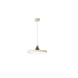 Full spectrum UFO restaurant lamp modern minimalist Frisbee chandelier dining table home high-grade cream style M bean lamp