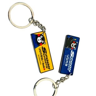 Cute Bear Spoon Modified Cultural Car Keychain JDM Car Metal Zinc Alloy Pendant Suitable for Cross-border E-commerce