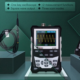 Foreign trade hot TOOLTOP ET120M Handheld Oscilloscope 120MHz color analog oscilloscope one-piece delivery