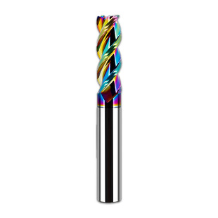 65 Degree 3-edged High-efficiency ColorfUl-coated AlUminUm Milling CUtter U-shaped Groove Carbide Milling AlUminUm Copper Special High-gloss AlUminUm Knife