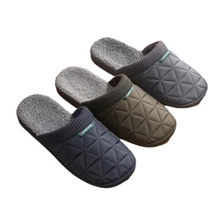 CORIFE Jiarifu Autumn and Winter Home Thick Bottom Warm Plush Light Luxury Home Men's Cotton Slippers DS-32679
