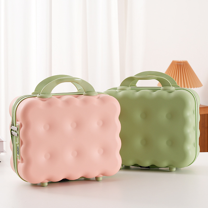 14inch Cartoon-Style Nail Art Suitcase, Luggage Storage Box, Trolley Case, Carry-On Suitcase, Macaron Color, Large Capacity, Portable and Lightweight