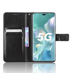 Для Honor 80 Pro Чехол для мобильного телефона Honor 80 SE 5G кожаный чехол для мобильного телефона откидная крышка Crazy Horse узор для карт ремешок