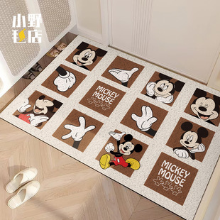 Cartoon Silk Loop Floor Mat Entrance Entrance Entrance Door Tailable Dirt-Resistant Foot Mat Door Welcome Good for Carpet