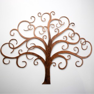 Cross-border TK Metal Black Tree of Life Craft Home Interior Wall Decoration Iron Silhouette Amazon Hot