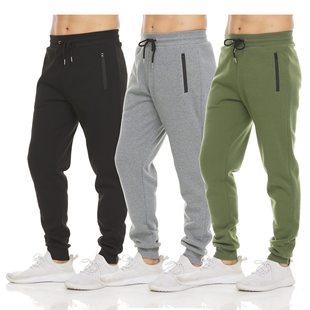 Amazon Men's Sports Trousers Slim-fit Casual Sweat Pants Zipper-toe Solid Color Leggings Running Pants