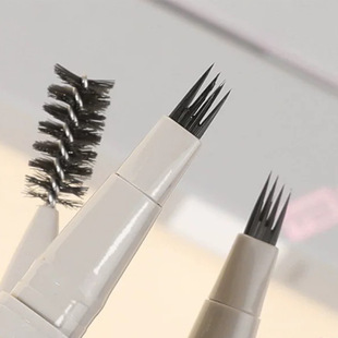 Only four fork water eyebrow pencil durable waterproof eyelash pen does not faint beginners wild eyebrow blade liquid four claws