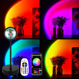 Трансграничное интеллектуальное управление приложением закат свет RGB пульт дистанционного управления волшебное изменение цвета гостиная спальня Атмосфера свет красочный закат свет