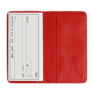 Amazon's New Leather Long Check Wallet Simple Pu Check Holder Financial Office Receipt Check Cosmetics Bag
