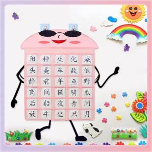 ✅ Transparent Card Bag, Fabric Storage Bag Behind the Door, Children's Literacy Card Storage, Morning Inspection Hanging Bag, Business Card Bag Storage