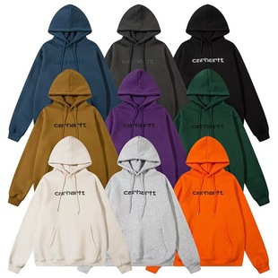 Трансграничная внешняя торговля Carhartt Classic Circle Cartt Стильный мужской и женский свободный бархатный толстовка свитер